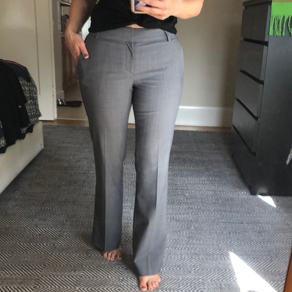 Grey Martin fit lined trousers size 4